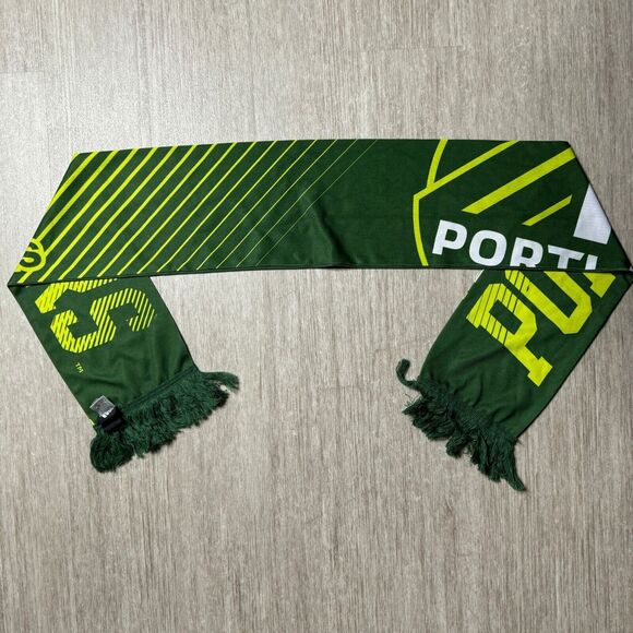 Portland Timbers Scarf Adidas Portland TIME Oregon PNW MLS Soccer Green Yellow - Picture 1 of 4